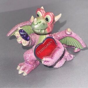 Franklin Mint Mood Dragon Figurine Birthday February Valentines